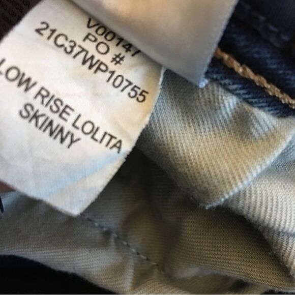 NEW w/o Tags LUCKY BRAND LOW RISE SKINNY! Dark wash - Picture 6 of 7